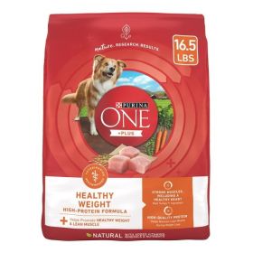 Purina ONE Plus Healthy Weight Dry Dog Food for Adults, High Protein with Real Turkey, 16.5 lb Bag Purina ONE Plus Healthy Weight Dry Dog Food for Adults, High Protein with Real Turkey, 16.5 lb Bag